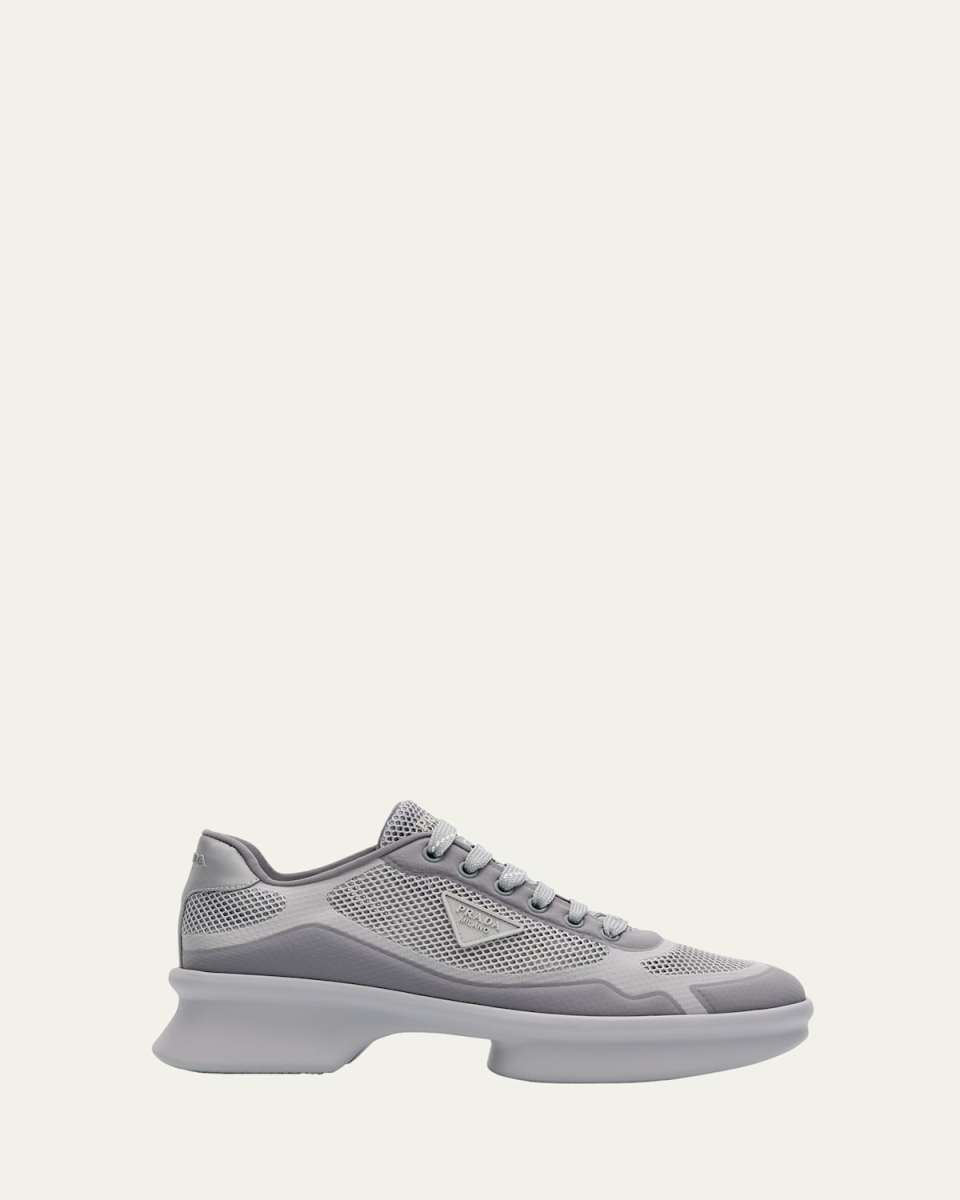 Wavy Rete Lace-Up Sneakers